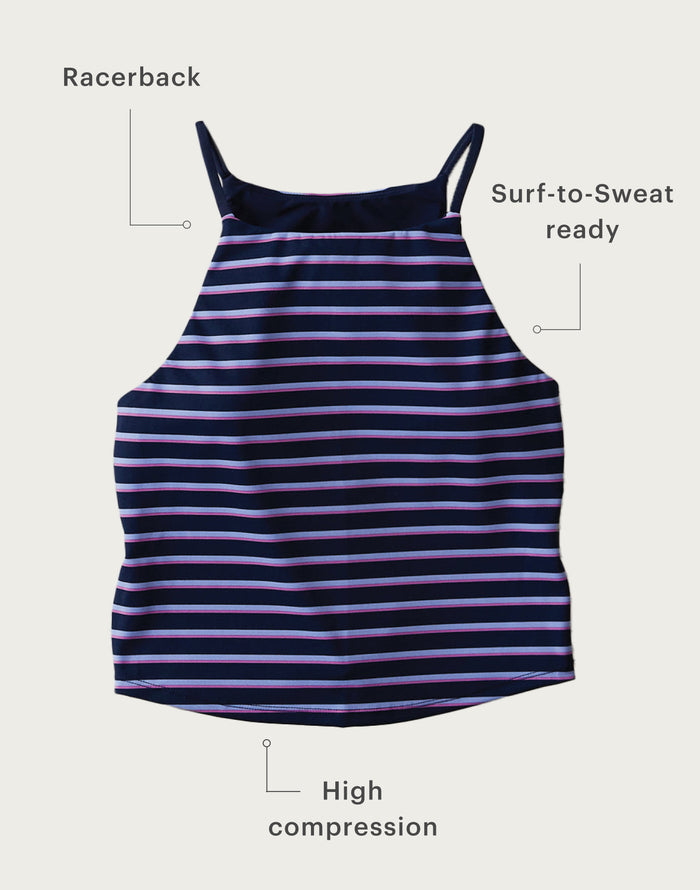Boca Compression Tankini: Yachty