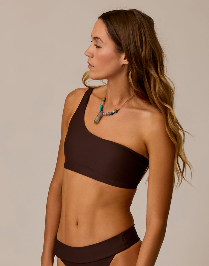Bondi Compression Top: Coffee