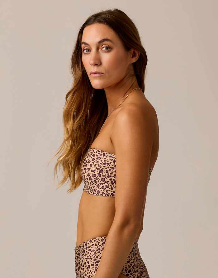 Bondi Compression Top: Leopard