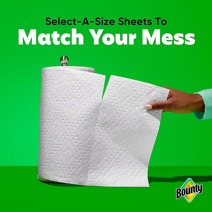 Bounty Select-A-Size 2-Ply Paper Towels, 12 Rolls, 93 Sheets per Roll