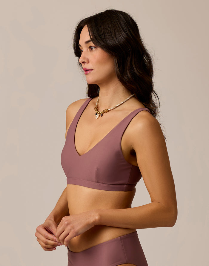 Breakers Compression Top: Rose Taupe