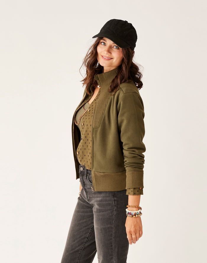 Briar Fleece Jacket: Fir - FINAL SALE