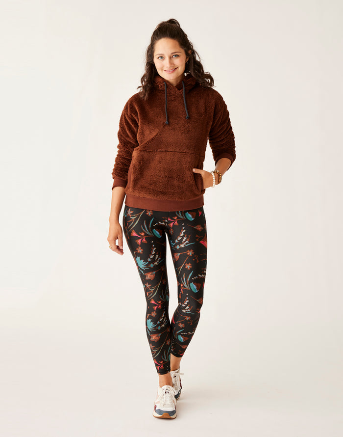 Brie Sherpa Hoodie: Chocolate - FINAL SALE