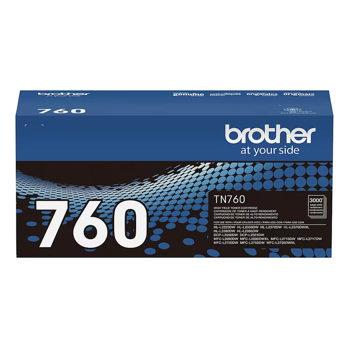 Brother TN760 High-Yield Black Toner Cartridge
