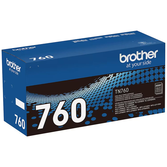 Brother TN760 High-Yield Black Toner Cartridge