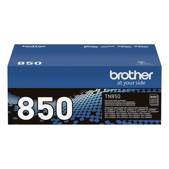 Brother TN850 High-Yield Black Toner Cartridge