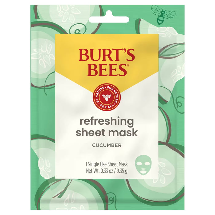 Burt's Bees Refreshing Hydrating Facial Sheet Mask with Cucumber - 1 Ct - 48 Pack