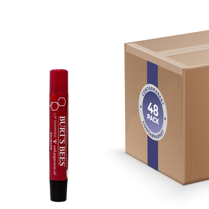 Burt’s Bees Rhubarb Lip Shimmer 0.09 oz - 48 Pack