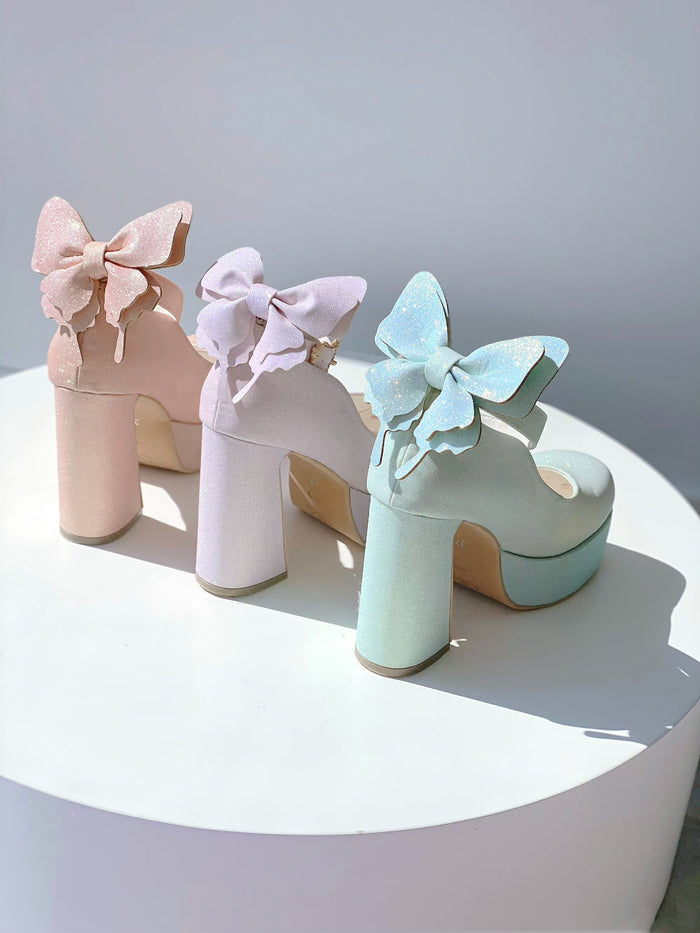 ♡ Butterfly ♡ - Bling High Heels