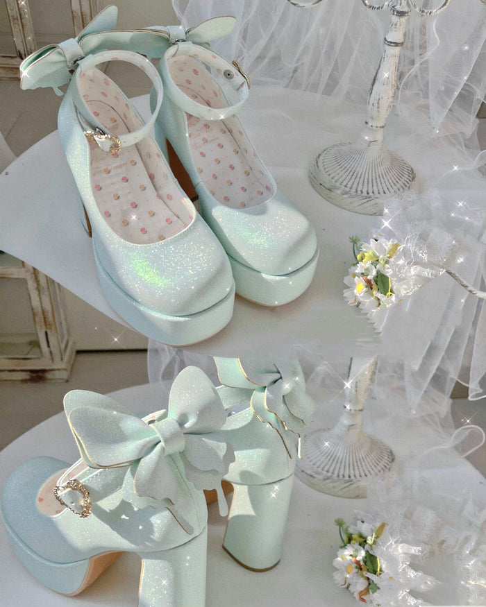 ♡ Butterfly ♡ - Bling High Heels