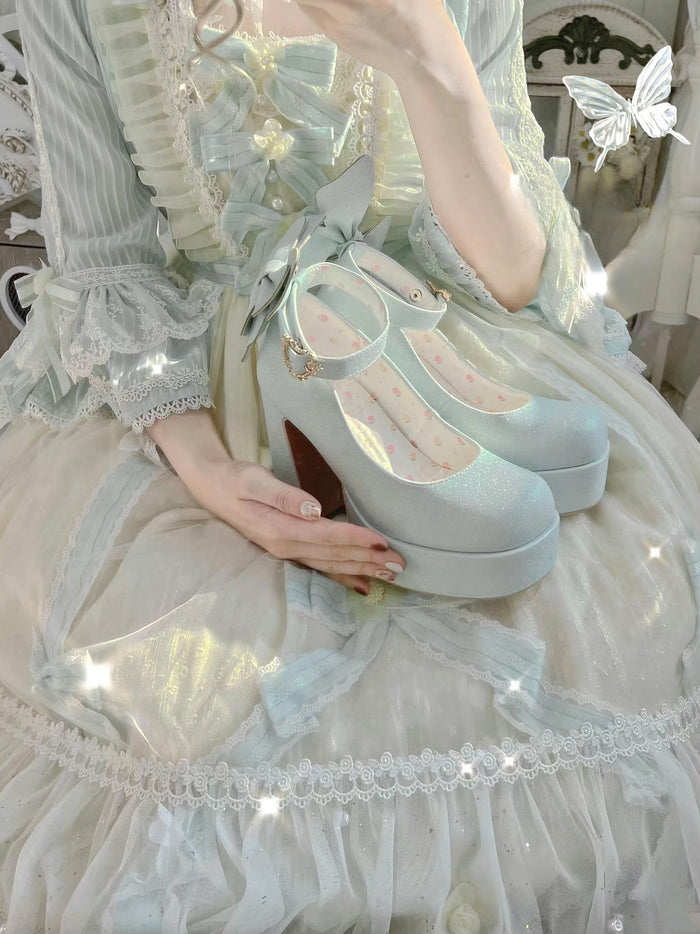 ♡ Butterfly ♡ - Bling High Heels