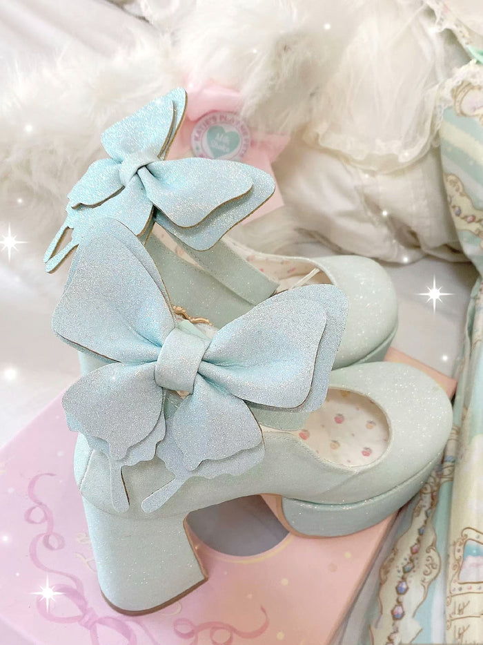 ♡ Butterfly ♡ - Bling High Heels