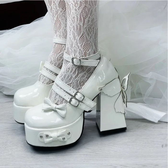 ♡ Butterfly Sketch ♡ - Platform Heels
