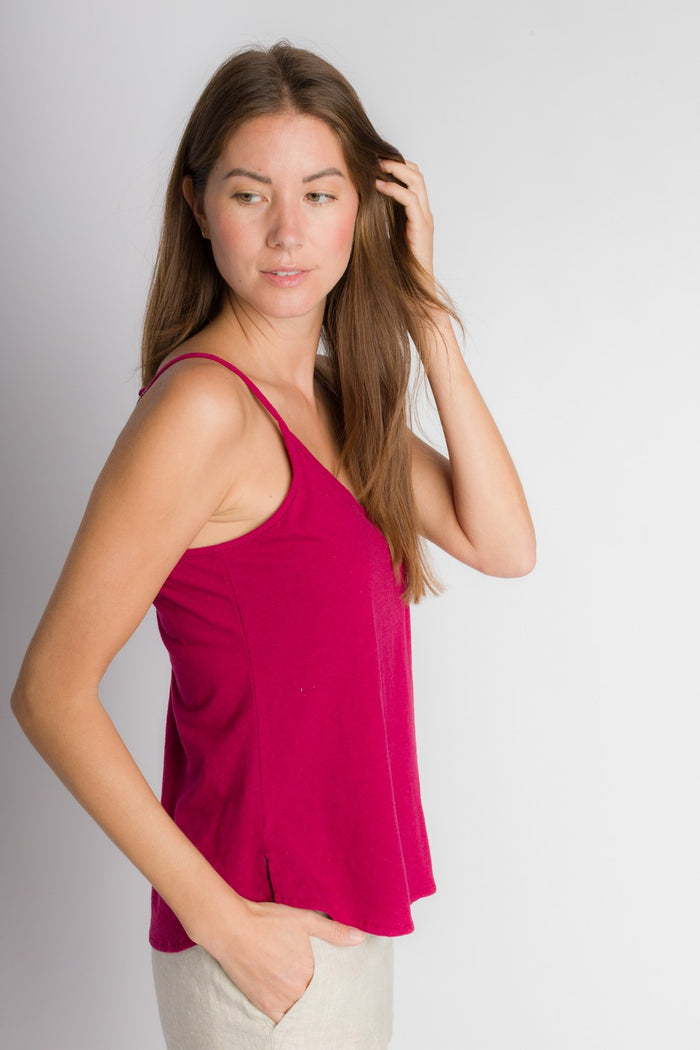 Cami | Women's Anti-Stain Cotton Linen Knit Camisole