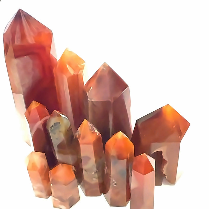 Carnelian Tower | Courage & Vitality Crystal | Ethically Sourced
