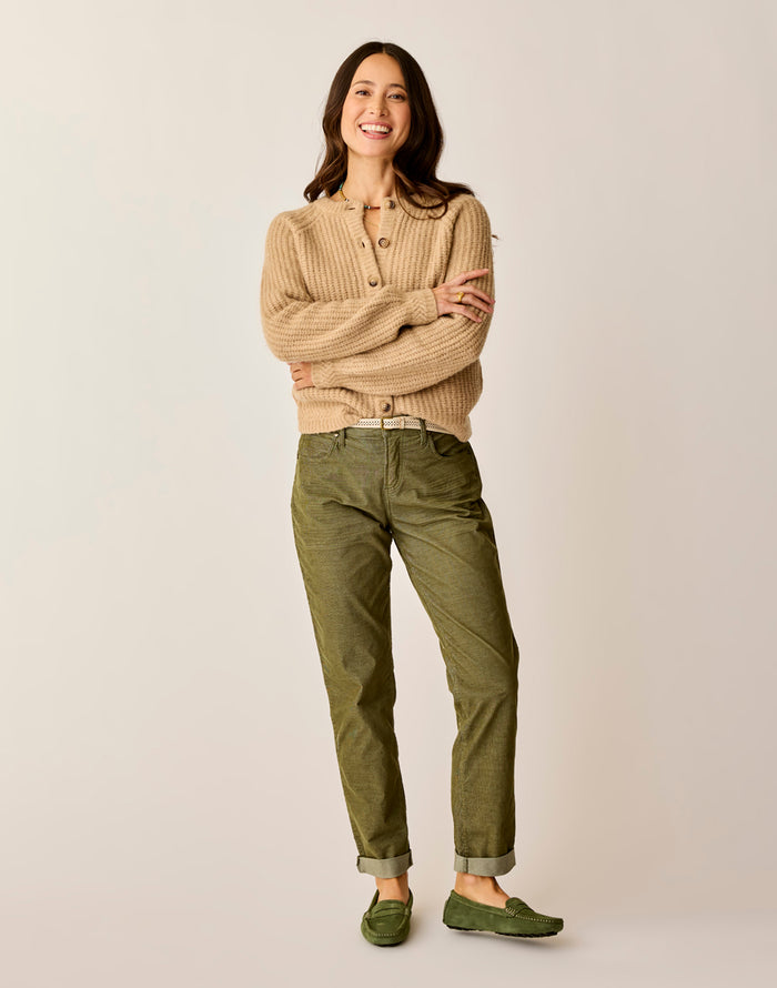 Carson Cord Hi Rise: Fir