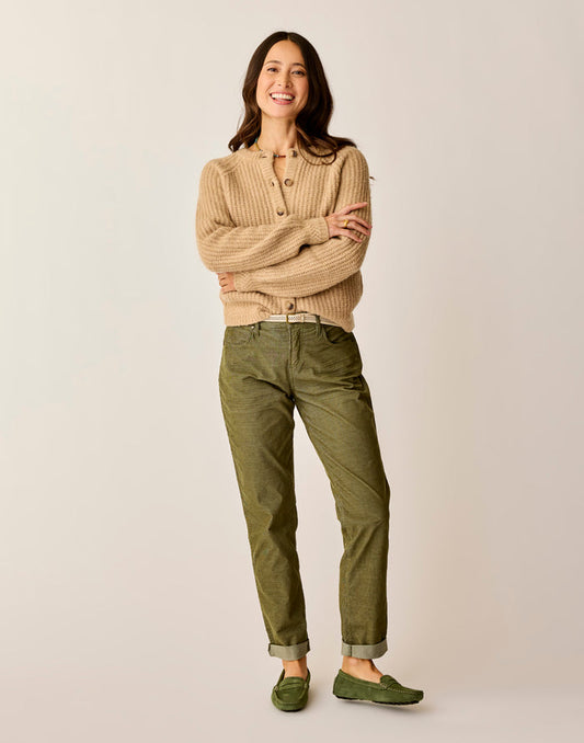 Carson Cord Hi Rise: Fir