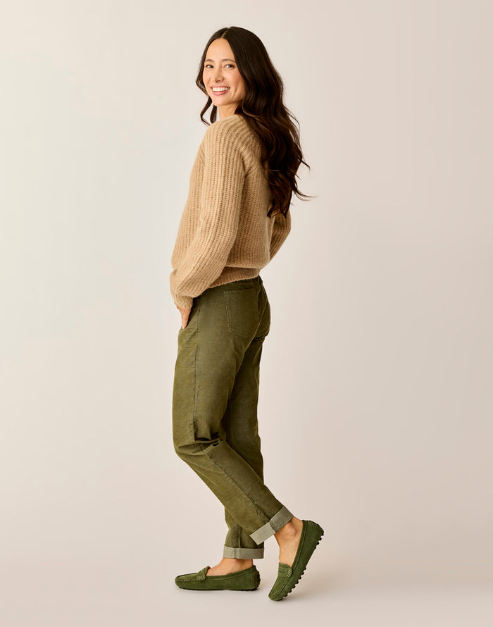 Carson Cord Hi Rise: Fir