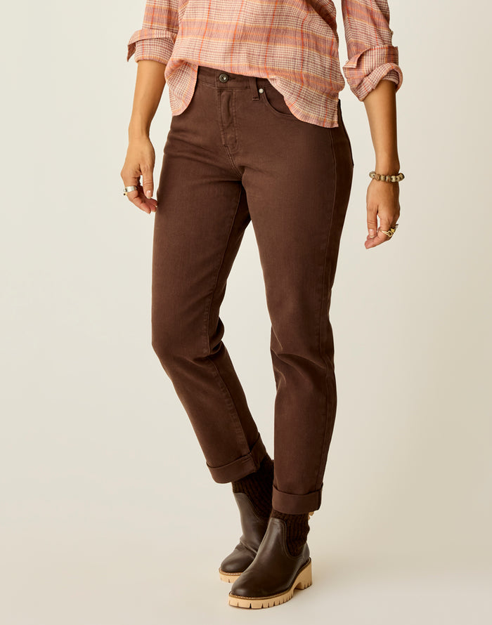 Carson Hi Rise Jean: Espresso