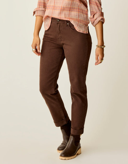 Carson Hi Rise Jean: Espresso