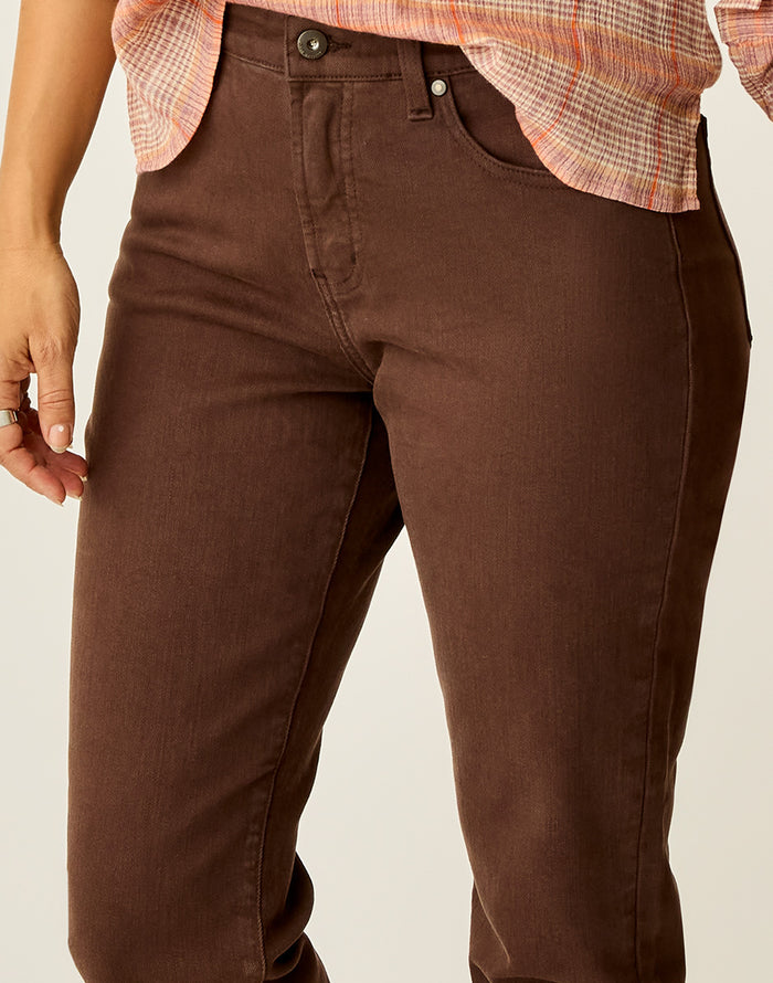 Carson Hi Rise Jean: Espresso