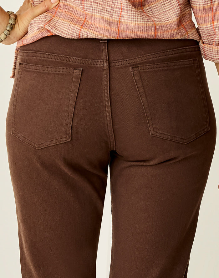 Carson Hi Rise Jean: Espresso