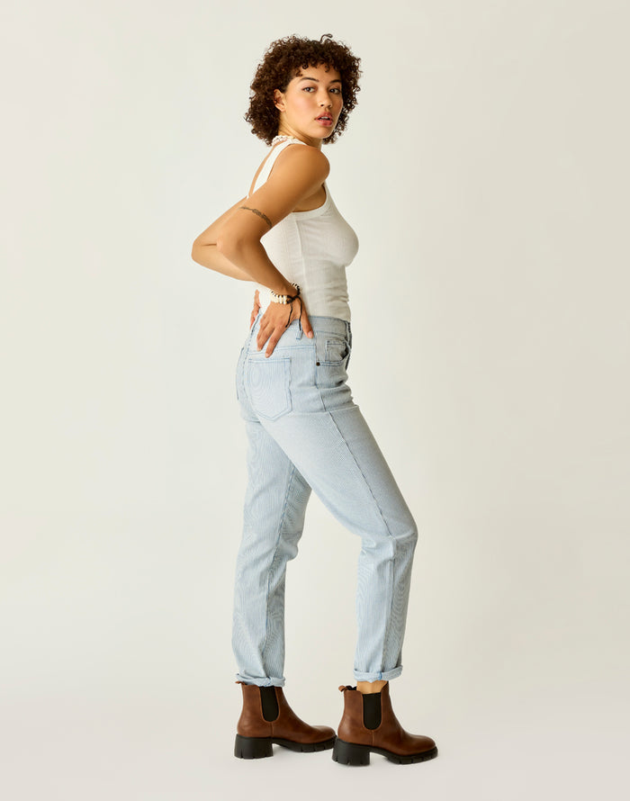 Carson Hi Rise RR Stripe: Indigo Stripe - FINAL SALE