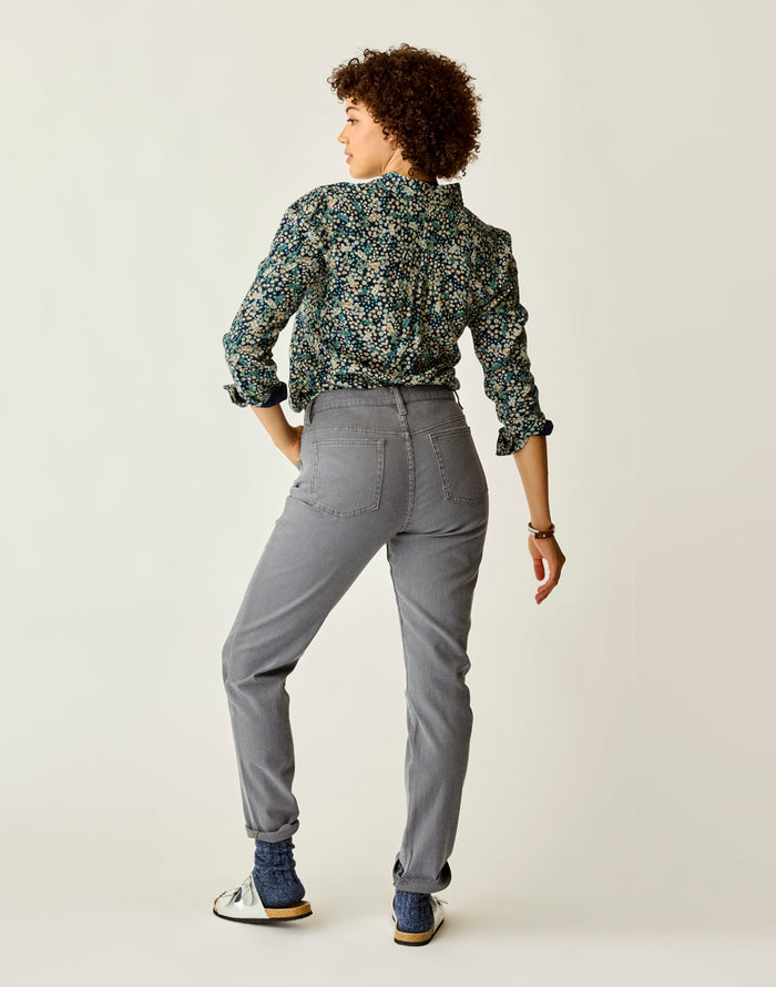 Carson Hi Rise RR Stripe: Pewter Overdye - FINAL SALE