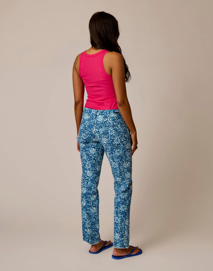 Carson Jean: Indigo Floral