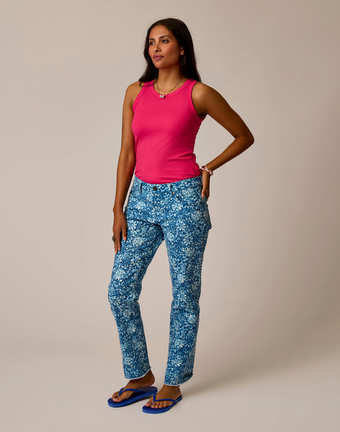 Carson Jean: Indigo Floral