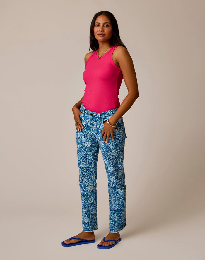 Carson Jean: Indigo Floral