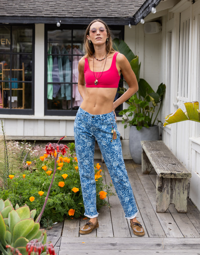 Carson Jean: Indigo Floral