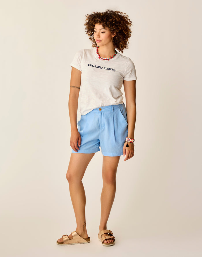 Cassidy Graphic Tee: Cloud Island - FINAL SALE