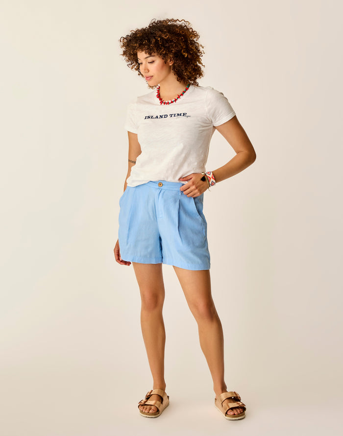 Cassidy Graphic Tee: Cloud Island - FINAL SALE