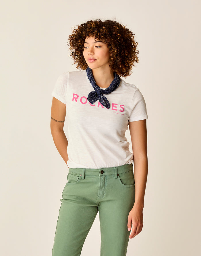 Cassidy Graphic Tee: Cloud Rockies - FINAL SALE