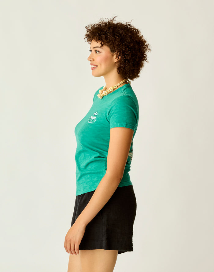 Cassidy Graphic Tee: Jade Poster - FINAL SALE