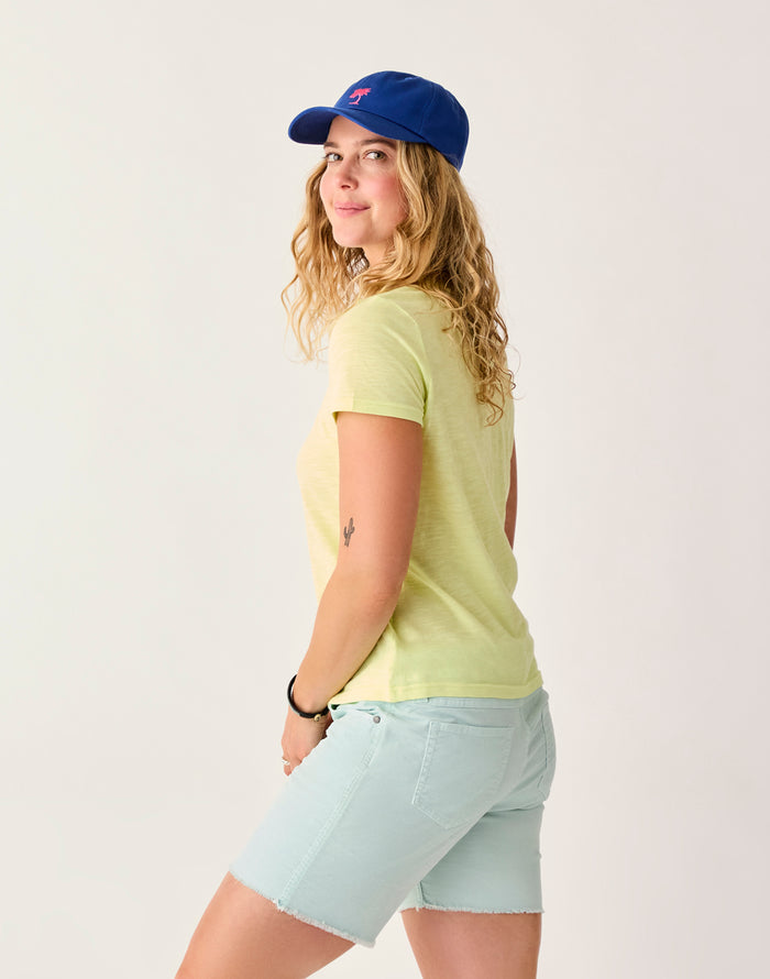 Cassidy Graphic Tee: Limeade Apres - FINAL SALE