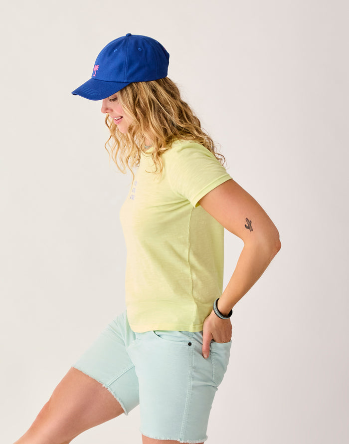 Cassidy Graphic Tee: Limeade Apres - FINAL SALE