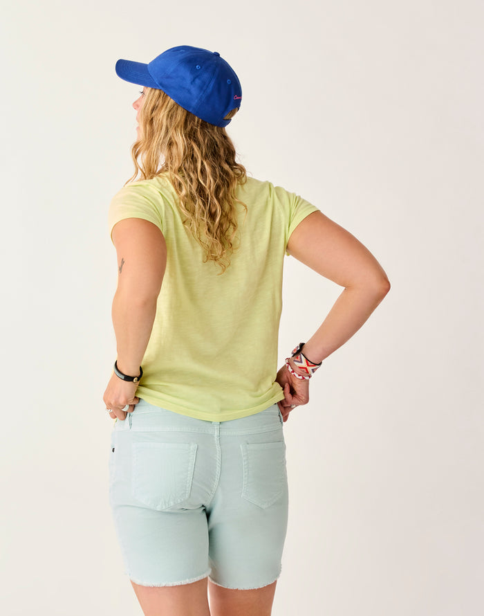 Cassidy Graphic Tee: Limeade Apres - FINAL SALE