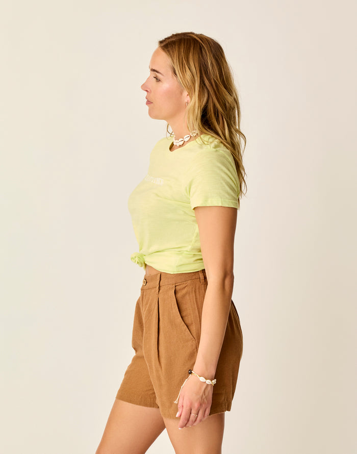 Cassidy Graphic Tee: Limeade Island