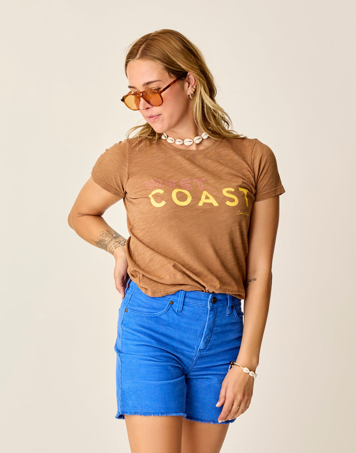 Cassidy Graphic Tee: Rum West - FINAL SALE