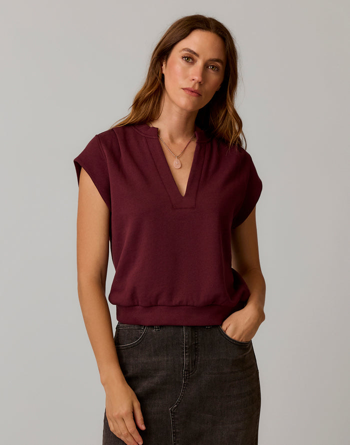 Cate Pullover: Sangria