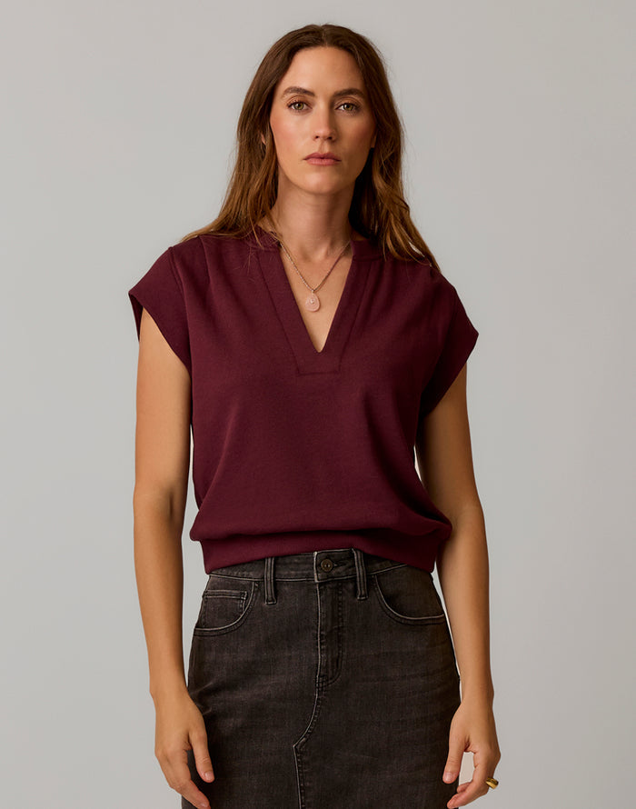 Cate Pullover: Sangria