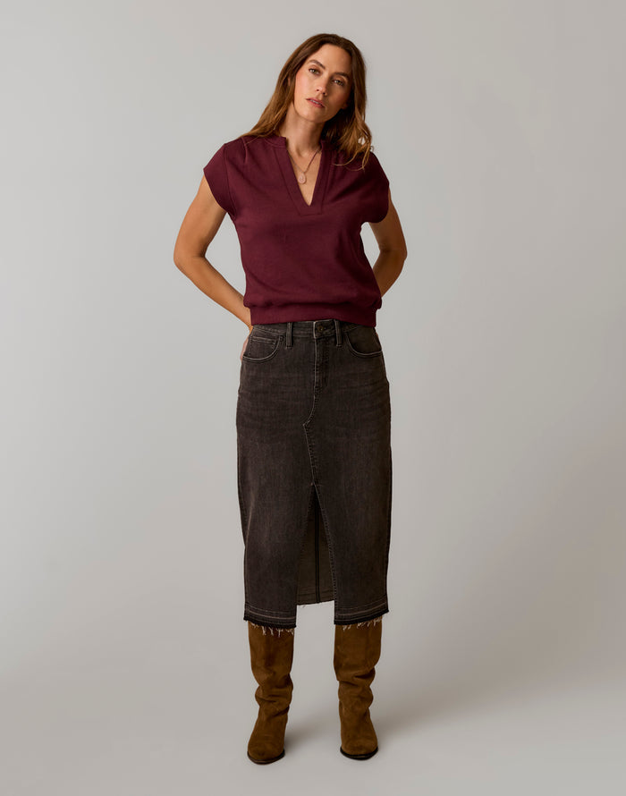 Cate Pullover: Sangria