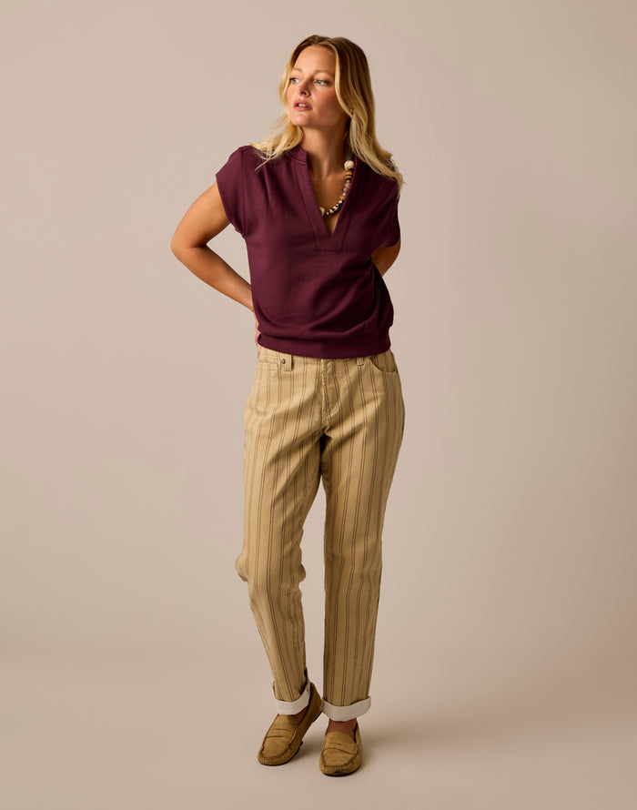 Cate Pullover: Sangria