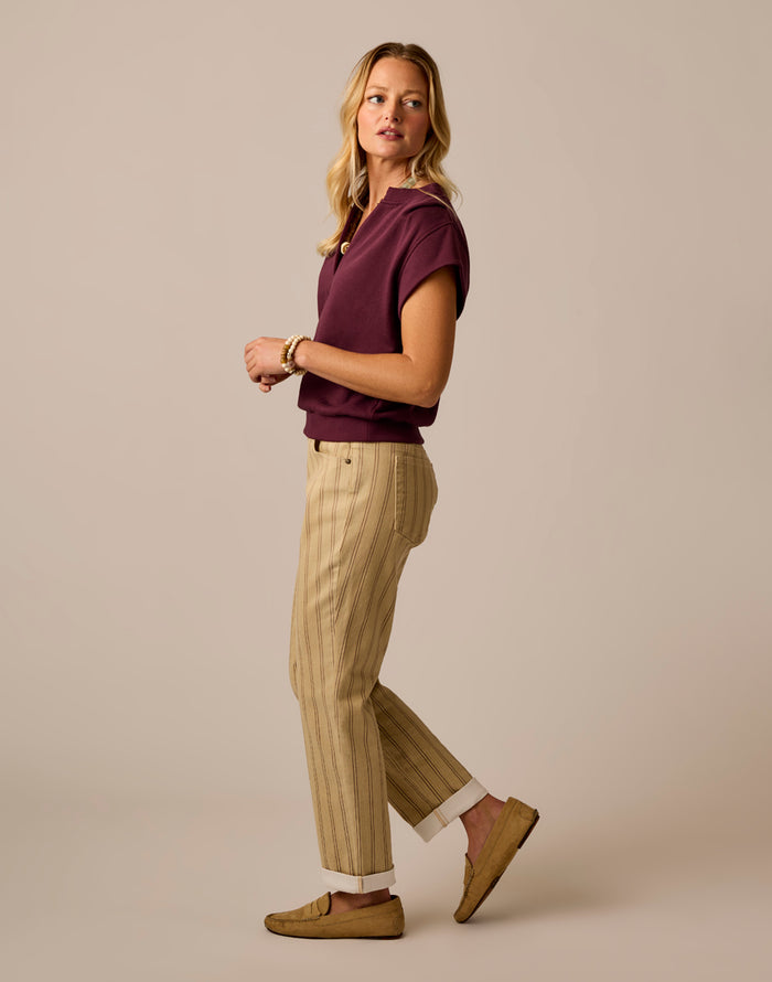 Cate Pullover: Sangria