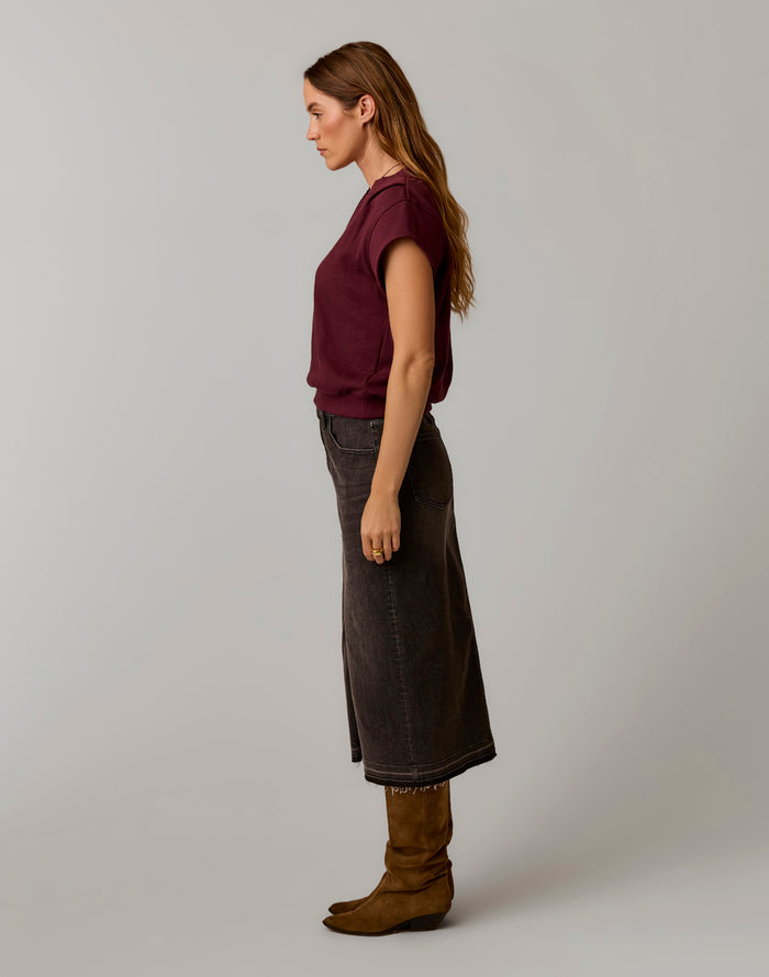 Cate Pullover: Sangria