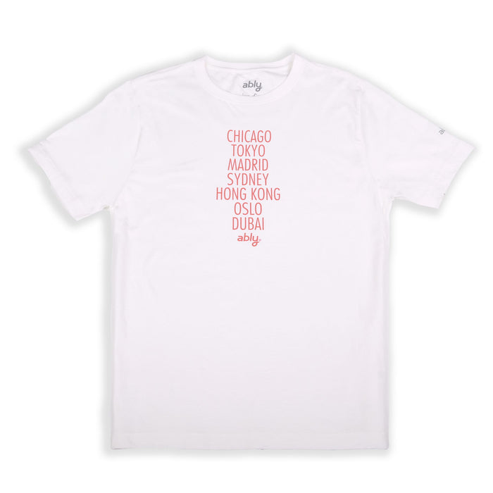 Cities | Men's Crew Neck Printed T-Shirt