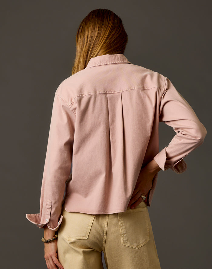 Claire Twill Shirt: Washed Adobe