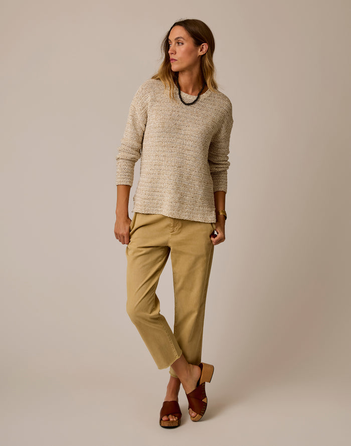 Clarissa Marled Sweater: Sand